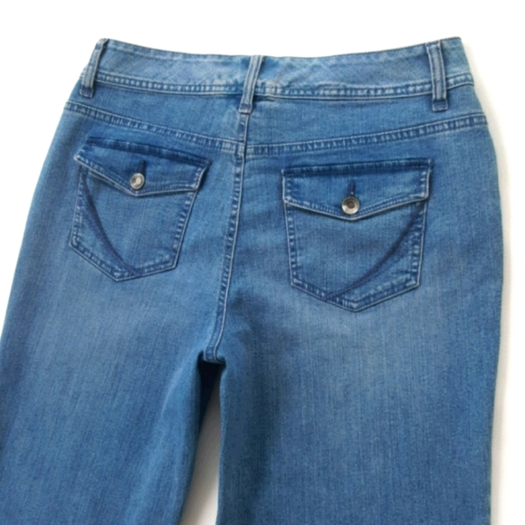 SONOMA LIFE + STYLE ♡ Super-Sweet Denim Embroidered Blue Jean Capris 10 - Picture 11 of 13